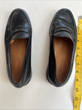 Madewell Black Leather Penny Loafers